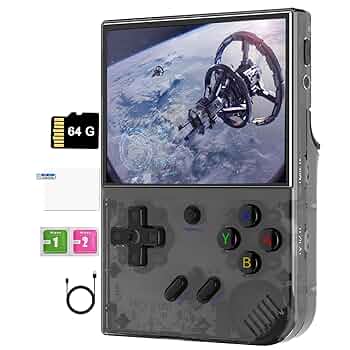 RG35XX PLUS レトロゲームコンソール | 5000+ ゲーム Amazon.com: RG35XX Plus Handheld Game Console 64G TF Card